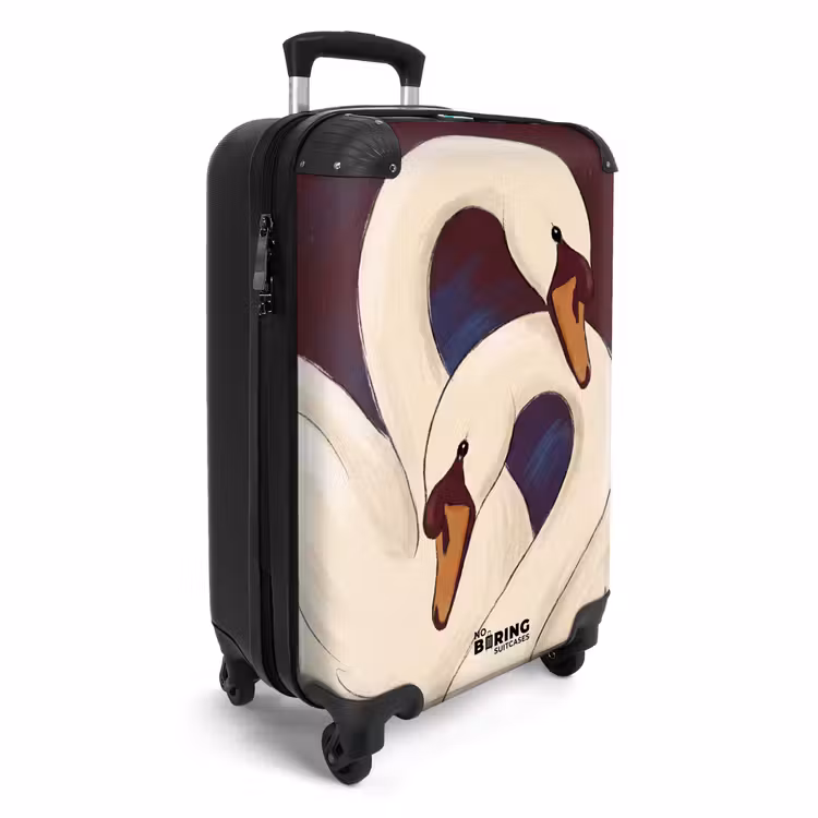 CaseSwap™ - Vogel – Paar – Liebe – Abstrakt – Weiß — 2