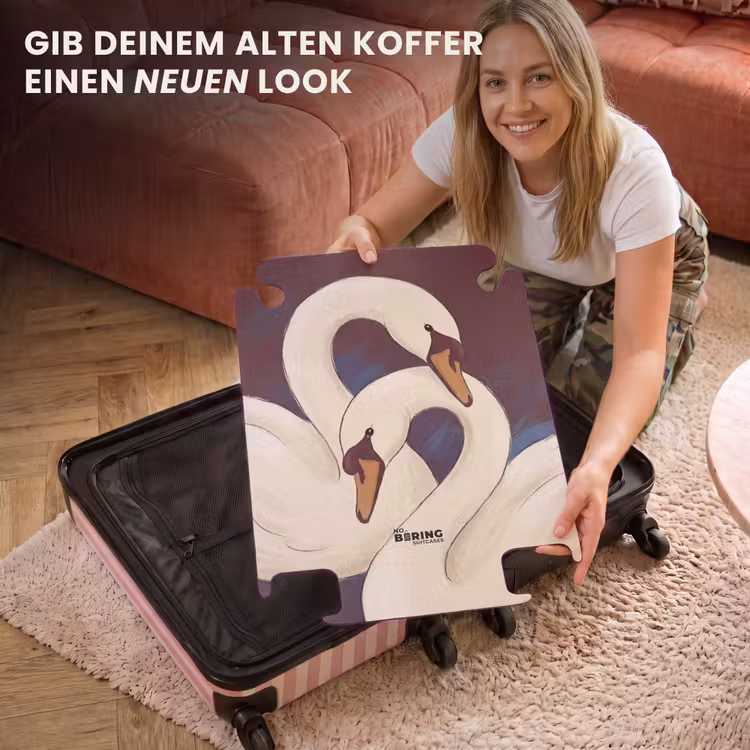 CaseSwap™ - Vogel – Paar – Liebe – Abstrakt – Weiß — 3