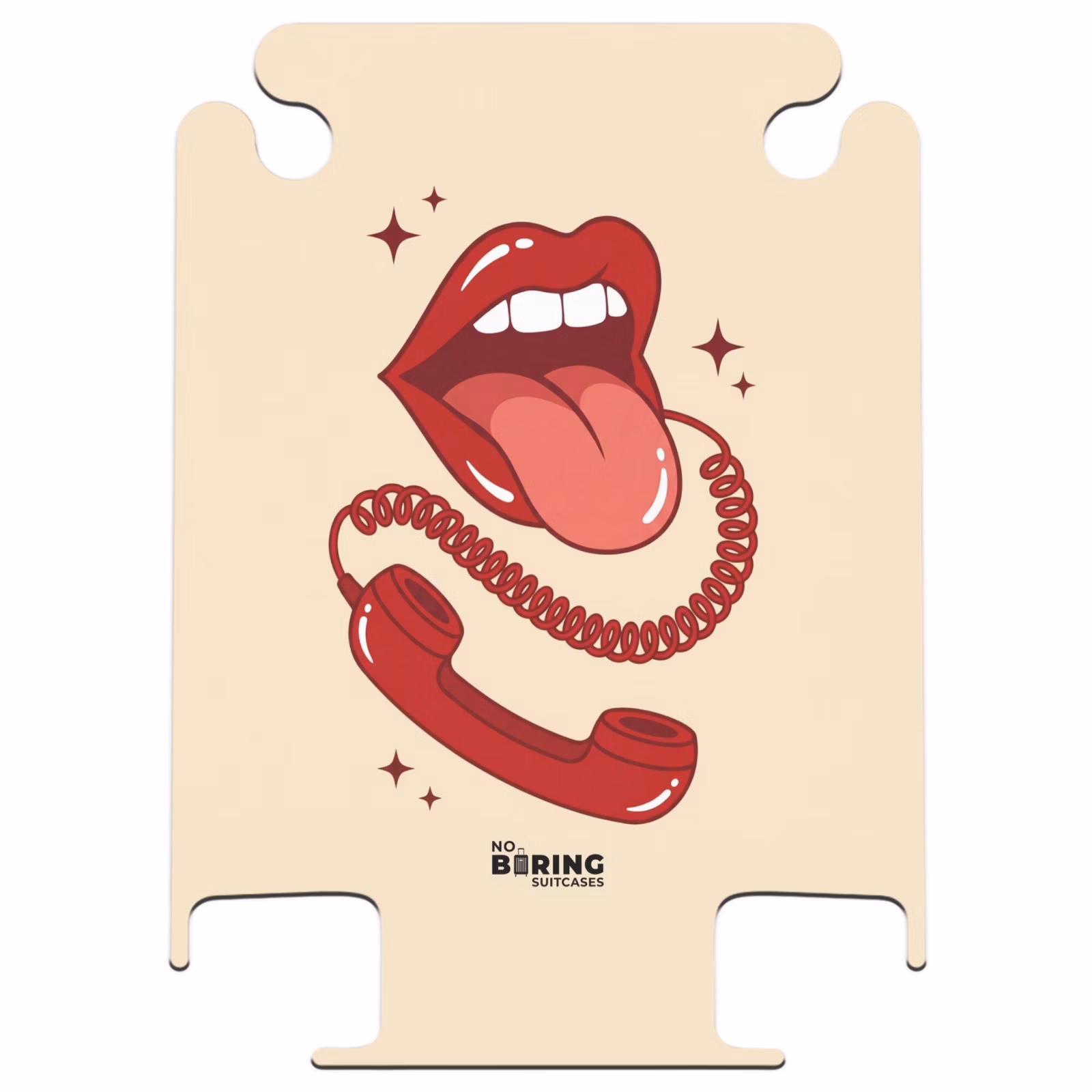 CaseSwap™ - Mund – Telefon – Pop-Art – Rot – Illustration — 1