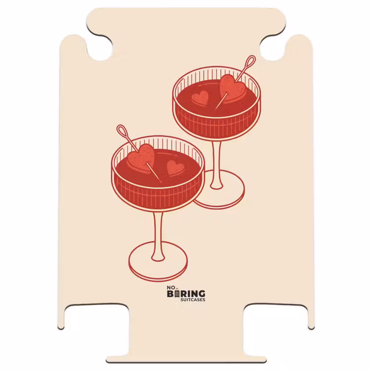 CaseSwap™ - Cocktail – Herzchen – Liebe – Illustration – Rot — 1