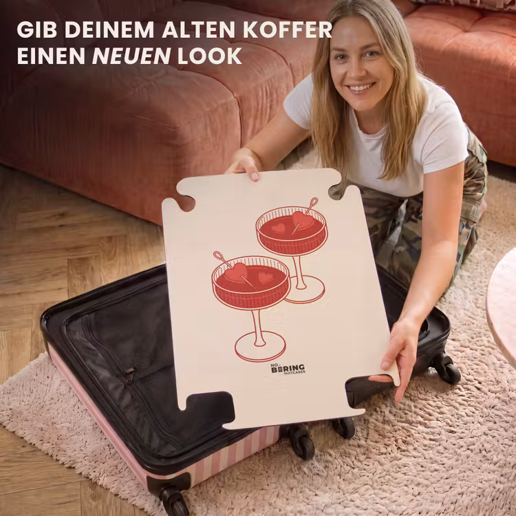 CaseSwap™ - Cocktail – Herzchen – Liebe – Illustration – Rot — 3