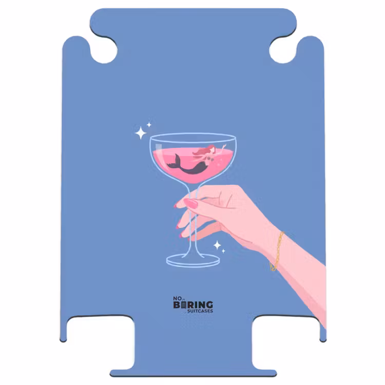 CaseSwap™ - Frau – Glas – Abstrakt – Rosa – Blau — 1