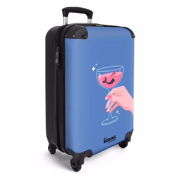CaseSwap™ - Frau – Glas – Abstrakt – Rosa – Blau — 2