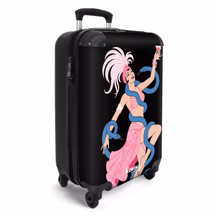 CaseSwap™ - Frau – Tänzerin – Schlangen – Art Déco – Rosa — 2