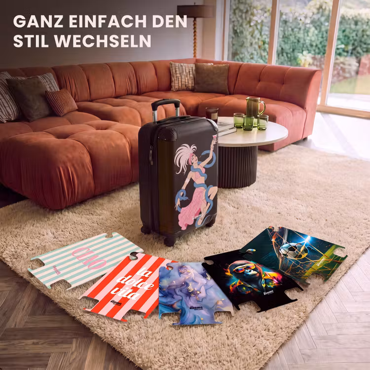 CaseSwap™ - Frau – Tänzerin – Schlangen – Art Déco – Rosa — 5