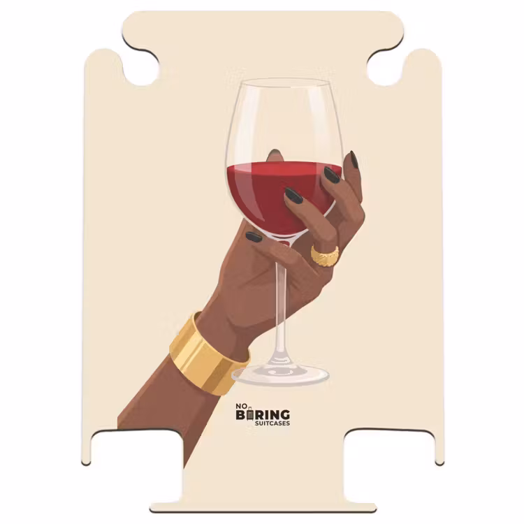 CaseSwap™ - Frau – Wein – Glas – Illustration – Rot — 1