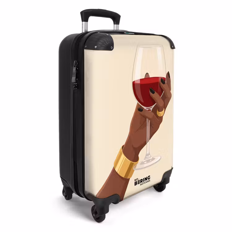 CaseSwap™ - Frau – Wein – Glas – Illustration – Rot — 2