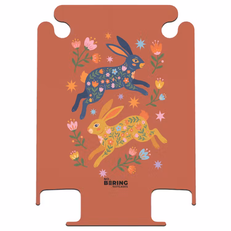 CaseSwap™ - Kaninchen – Blumen – Volkskunst – Bunt – Tiere — 1