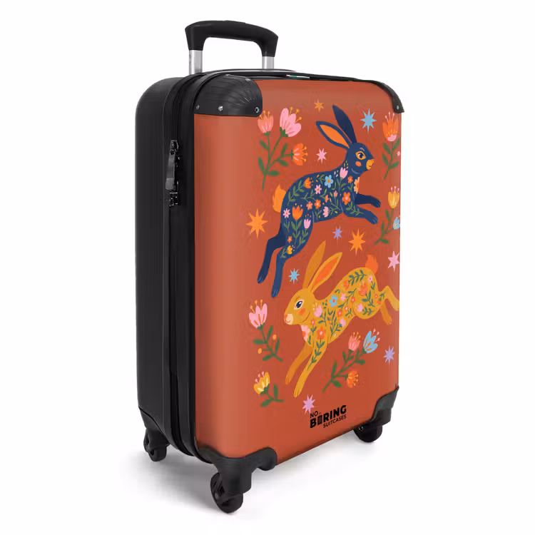 CaseSwap™ - Kaninchen – Blumen – Volkskunst – Bunt – Tiere — 2