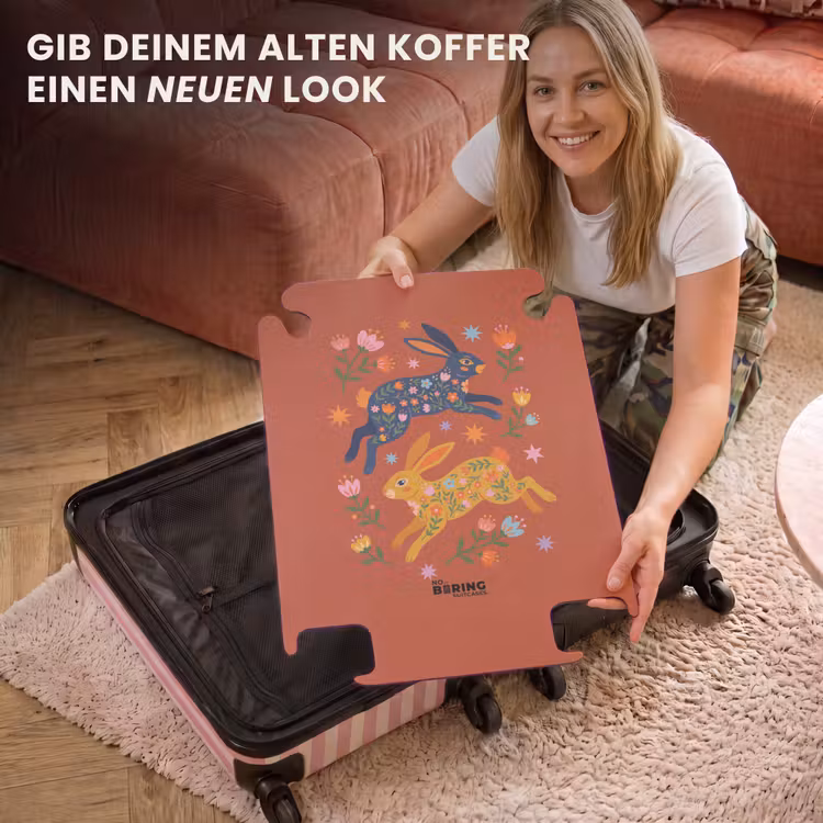 CaseSwap™ - Kaninchen – Blumen – Volkskunst – Bunt – Tiere — 3