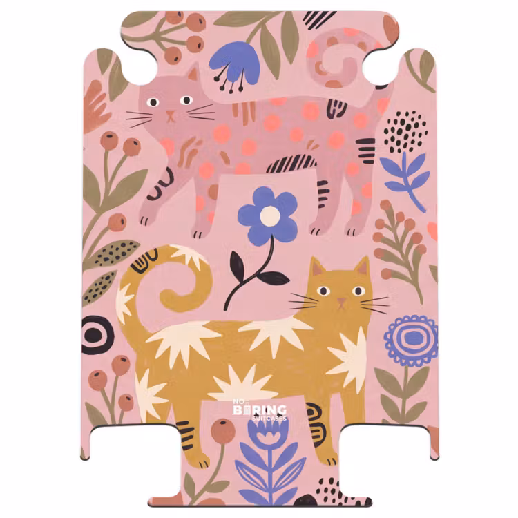 CaseSwap™ - Katze – Blumen – Tiere – Modern – Rosa — 1