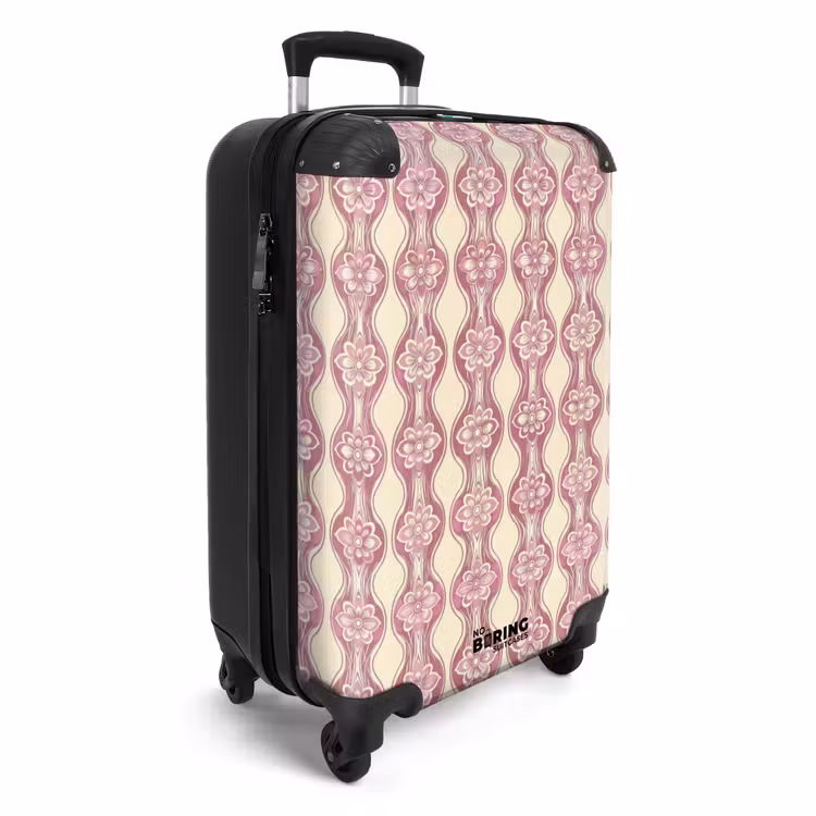 CaseSwap™ - Lila-Rosa – Blumen – Retro – Muster — 2