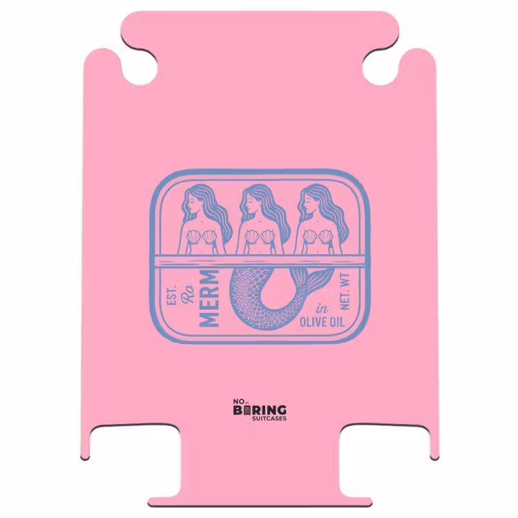 CaseSwap™ - Meerjungfrau – Sardinenbüchse – Illustration – Rosa – Retro — 1