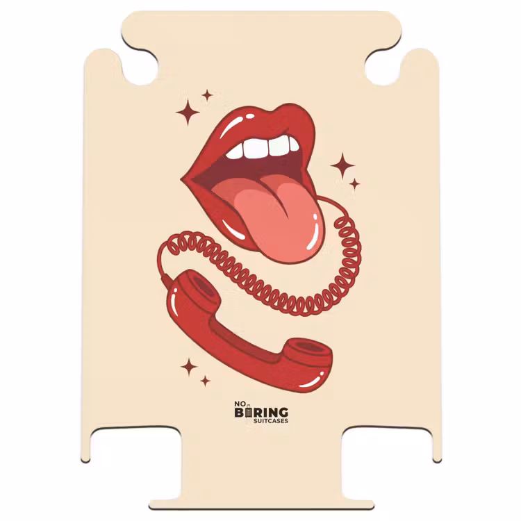 CaseSwap™ - Mund – Telefon – Pop-Art – Rot – Illustration — 1