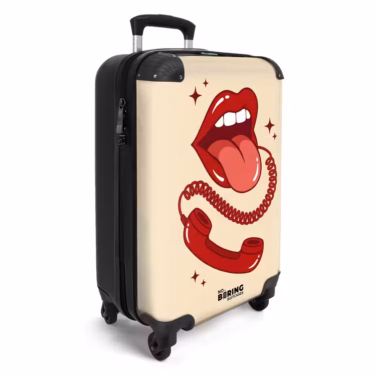 CaseSwap™ - Mund – Telefon – Pop-Art – Rot – Illustration — 2
