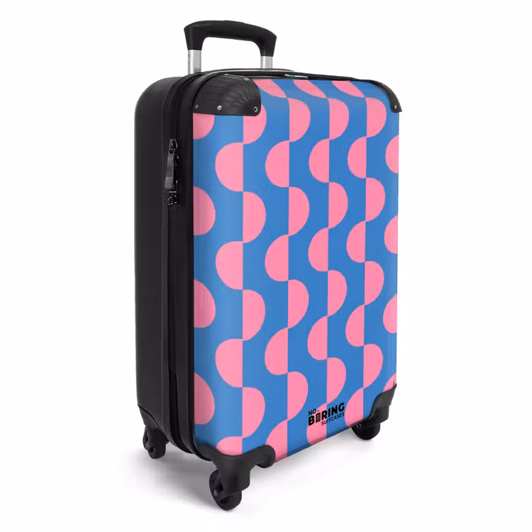 CaseSwap™ - Muster – Halbkreise – Abstrakt – Modern – Rosa – Blau — 2