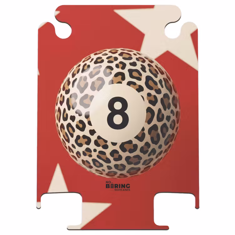CaseSwap™ - Spiel – Tiermuster – Nummer 8 – Modern – Rot — 1
