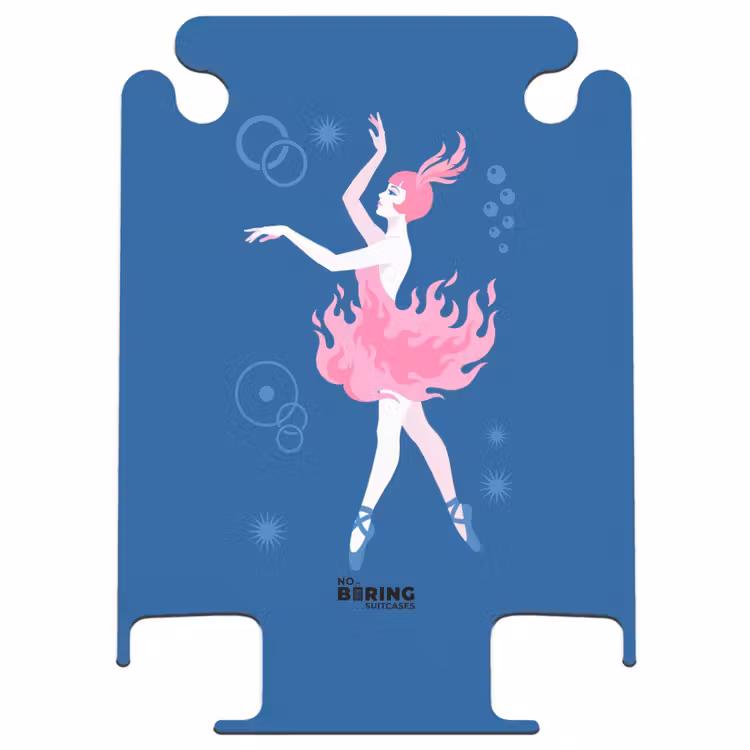 CaseSwap™ - Tänzerin – Flammenrock – Abstrakt – Rosa – Blau — 1