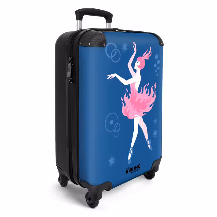 CaseSwap™ - Tänzerin – Flammenrock – Abstrakt – Rosa – Blau — 2
