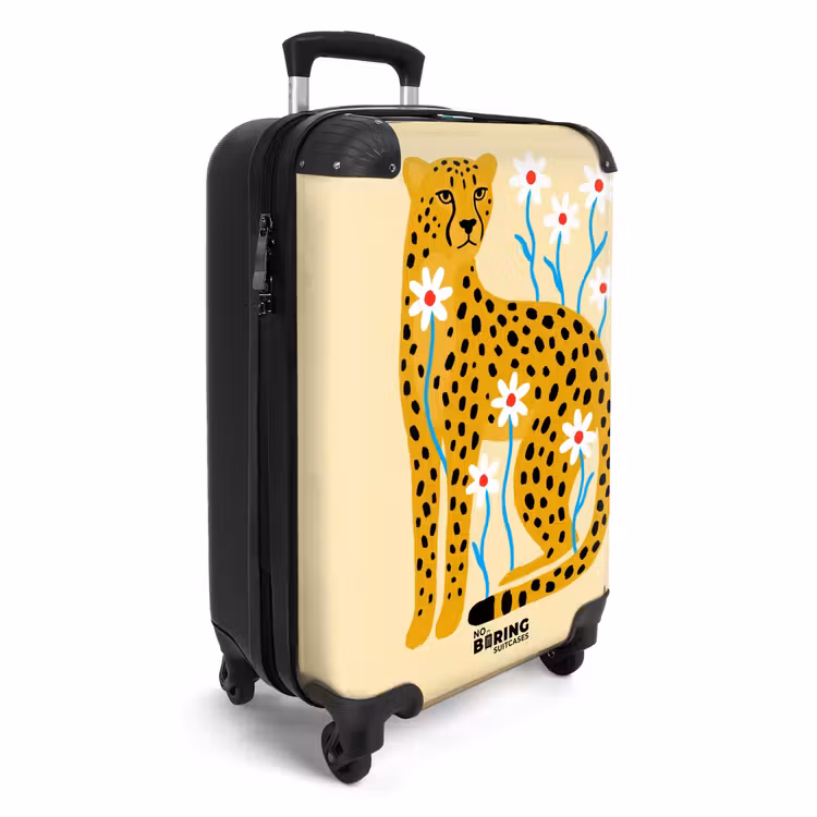 CaseSwap™ - Tiere – Gepard – Blumen – Modern – Gelb — 2