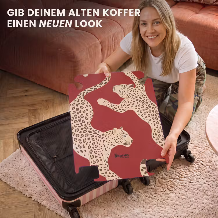 CaseSwap™ - Tiere – Leopard – Abstrakt – Rot – Modern — 3