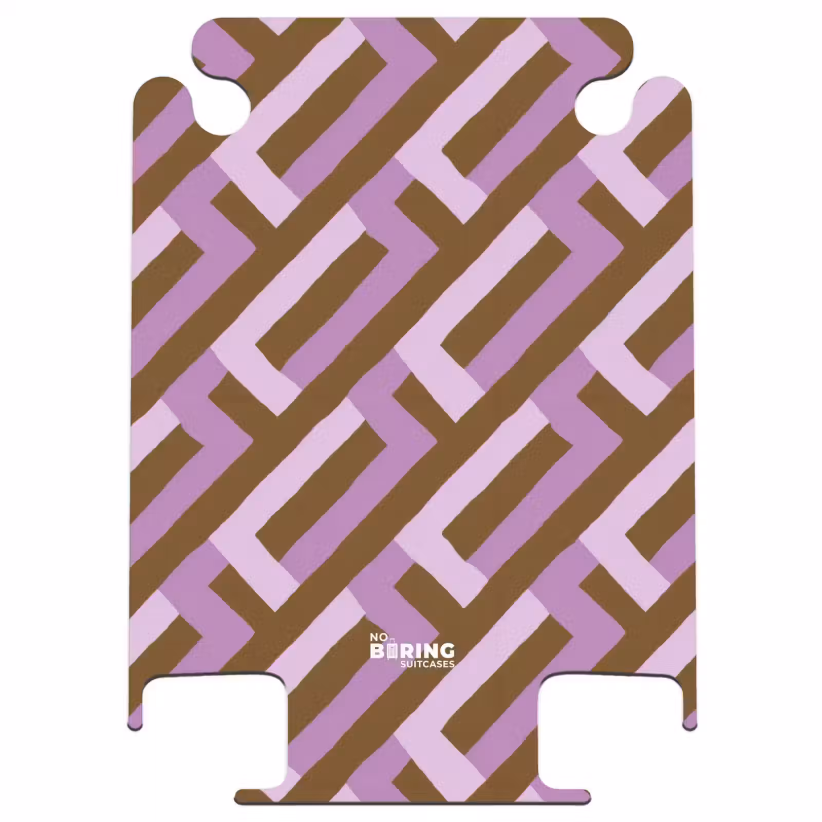 CaseSwap™ - Braun – Rosa – Geometrisch – Mäander – Muster — 1