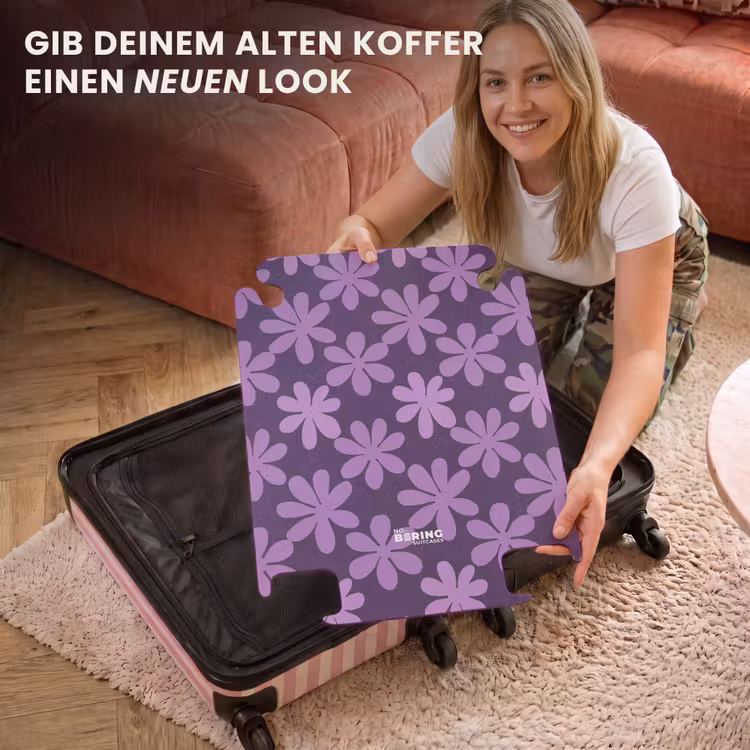 CaseSwap - Lila – Botanisch – Blumen – Retro – Muster — 3