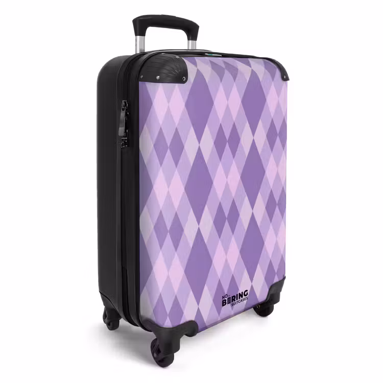 CaseSwap™ - Lila – Geometrisch – Rauten – Argyle – Muster — 2