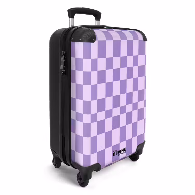 CaseSwap™ - Lila – Geometrisch – Schachbrettmuster – Blöcke – Muster — 2