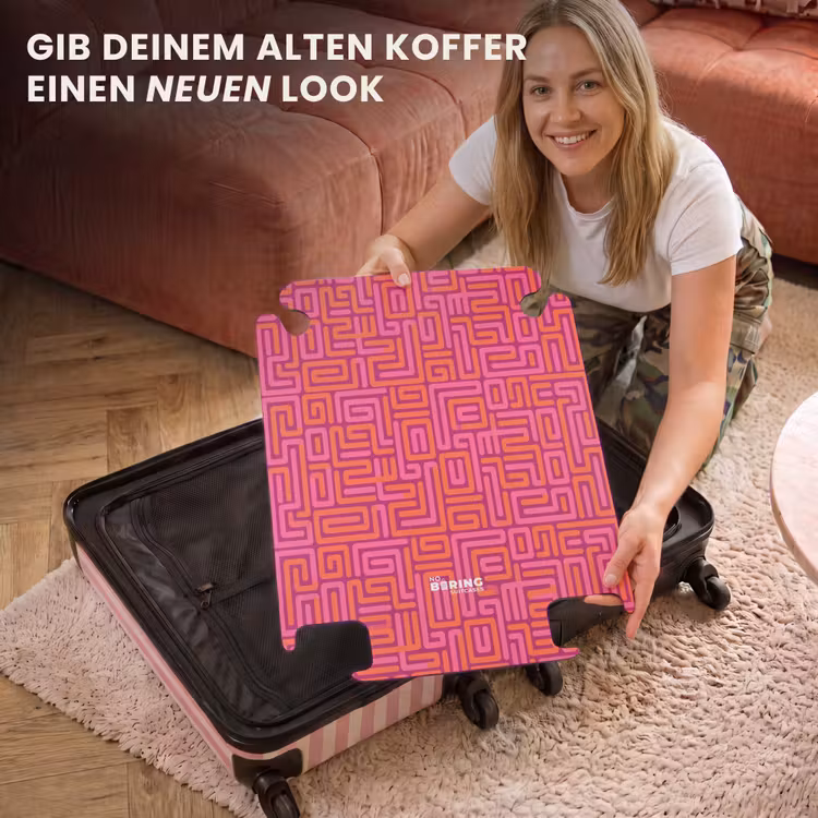 CaseSwap™ - Zusammenfassung – Muster – Linien – Rosa – Orange — 3