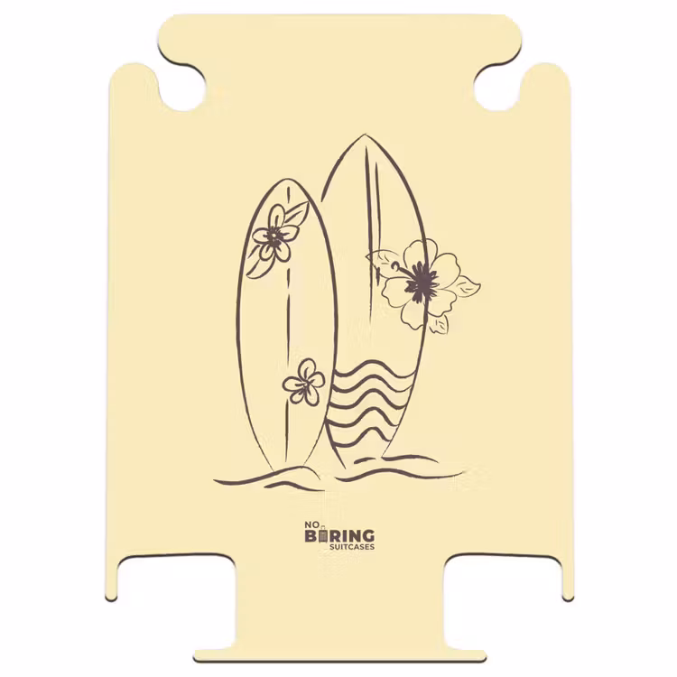 CaseSwap™ - Surfbrett – Blumen – Gelb — 1