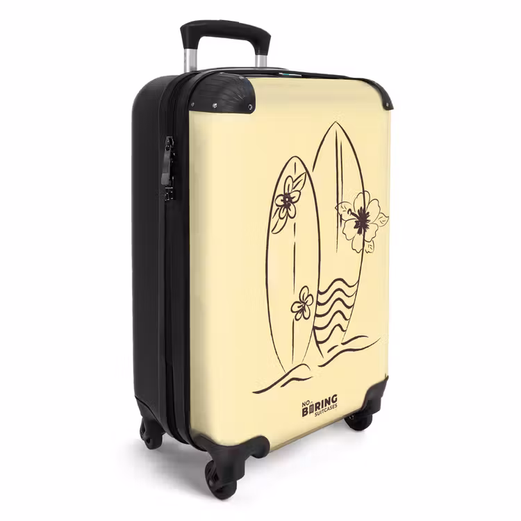CaseSwap™ - Surfbrett – Blumen – Gelb — 2