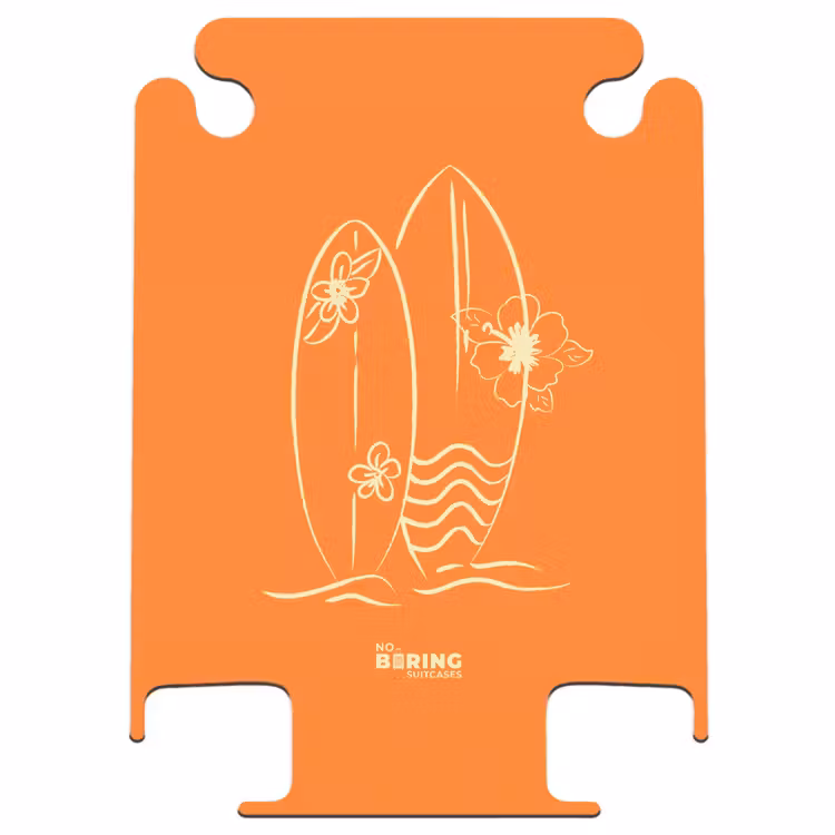CaseSwap™ - Surfbretter – Orange – Blumen — 1
