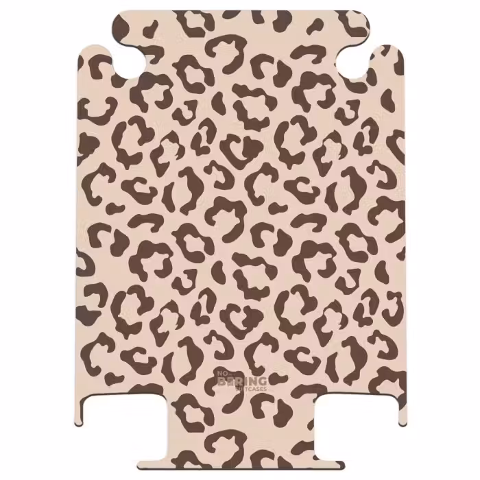 CaseSwap™ - Tiermuster - Koffer mit Pantherprint in Braun und Beige