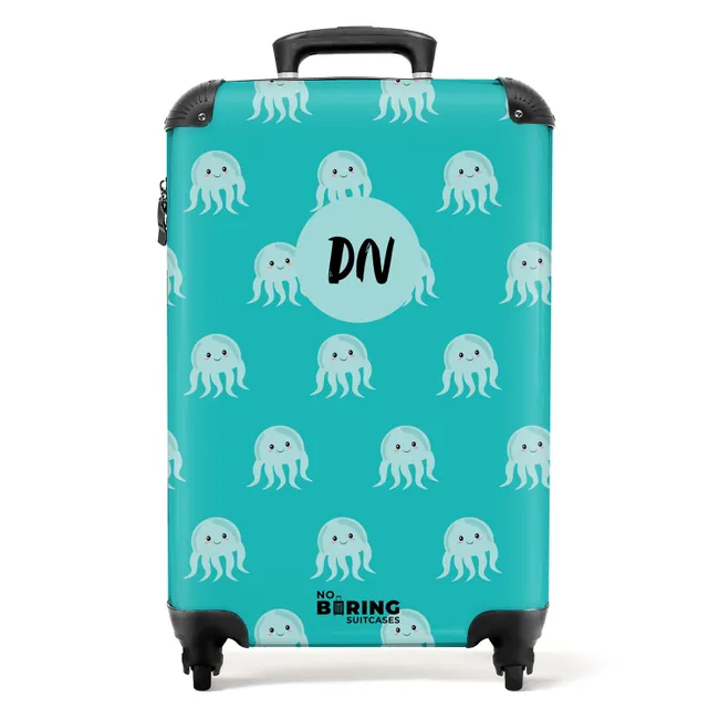 Koffer mit Name - Schöne Qualle