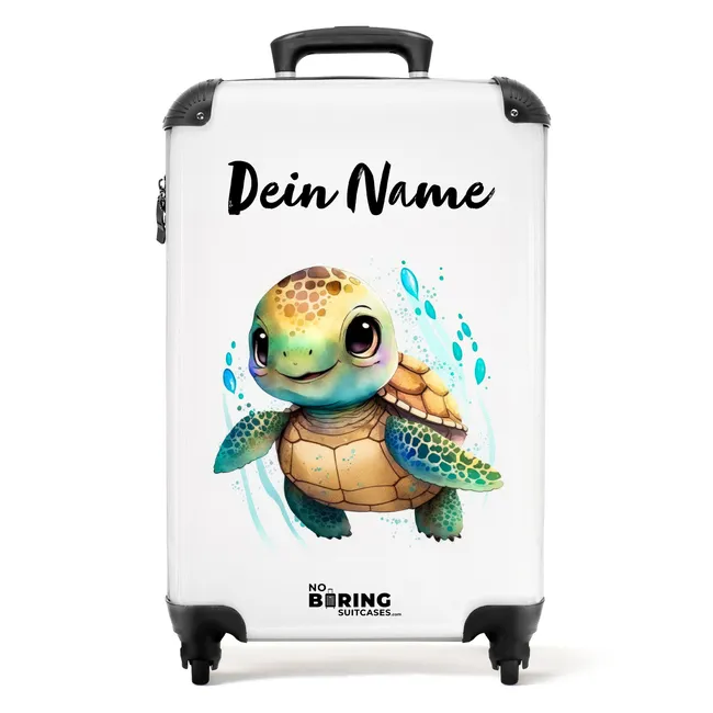 Koffer mit Name - Magnus Meeresschildkröte