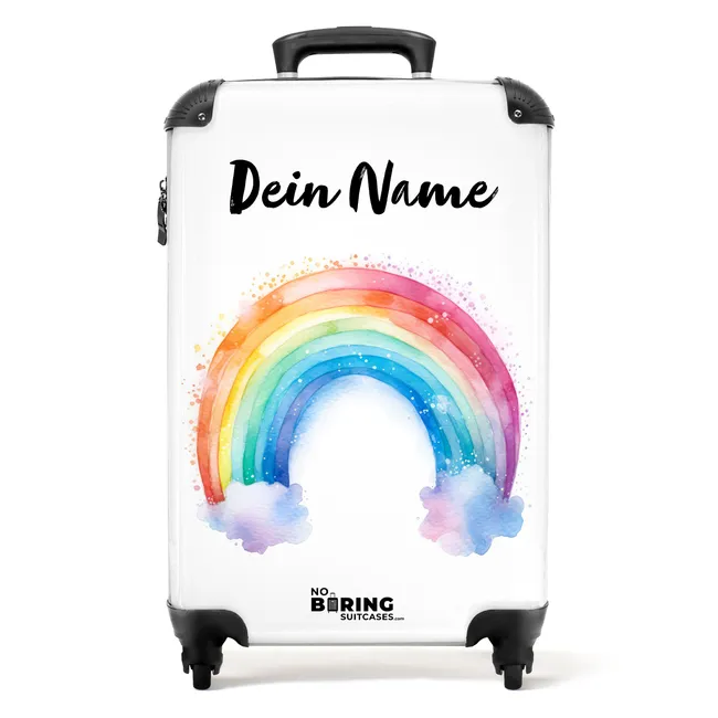 Koffer mit Name - Aquarell-Wunderbogen